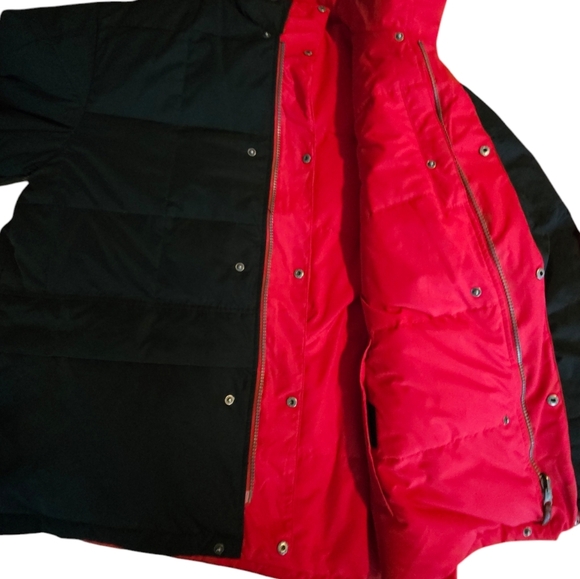 Vintage Polo Ralph Lauren 2 IN 1 Puffer Down Reversible Jacket Red/Black XL - Picture 11 of 16